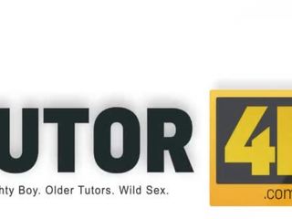 Tutor4k. 私人 老师 知道 一切 和 可以 甚至 mov 家伙 轰动的 到 钻头