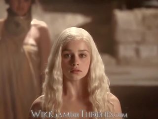 艾米利亚 clarke 实 明确的 xxx 电影 场景 daenerys targaryen 和 khal drogo ga