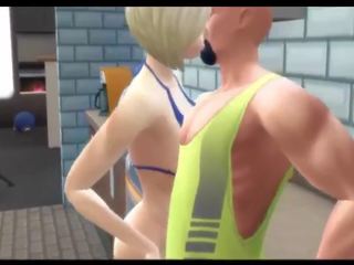 Sims 4 - חזה גדול אנמא מקבל creampied ב ה מטבח: מלוכלך וידאו 87