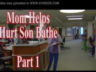 मोम मदद करता है चोट बेटा bathe हिस्सा एक