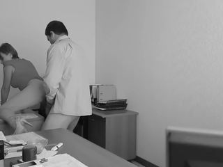 Boss fucks my wife at the office on hidden cam again. (Slutty secretary)