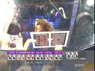 Blond puuma kaalikas wins a jackpot sees pokker