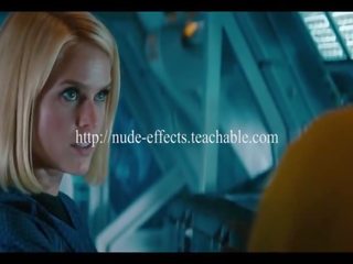 Alice předvečer completely nahý v odizolování scéna hvězda trek do darkness