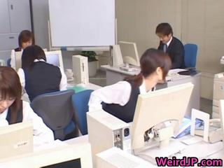 Adorable Asian Secretary Drilled