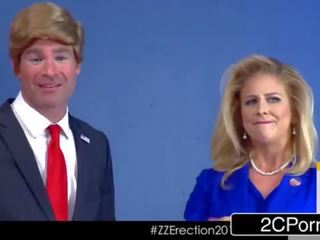 Donald drumpf shuts উপর hillary clayton (cherie deville) সঙ্গে তার manhood