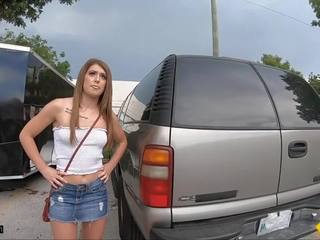 Roadside - Riley Shea Pays The Mechanic With Her Pussy