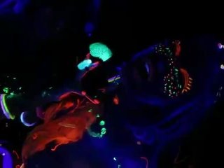 Abigail Mac and Ava Adams Blacklight adult movie Party