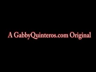 Gabby quinteros facialized iki juodas manhood