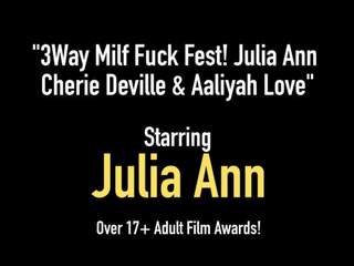 3Way Milf Fuck Fest! Julia Ann Cherie Deville & Aaliyah Love